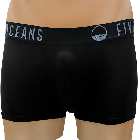 "New Product” mens short black underwear with unique support pouch