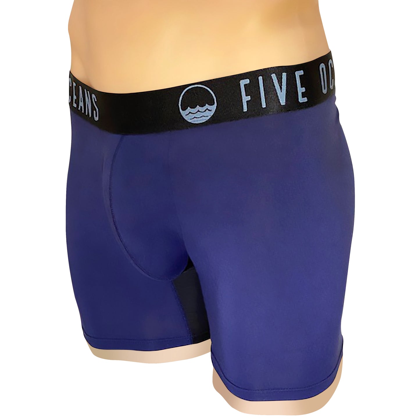 "The tackle bag" mens long navy blue underwear