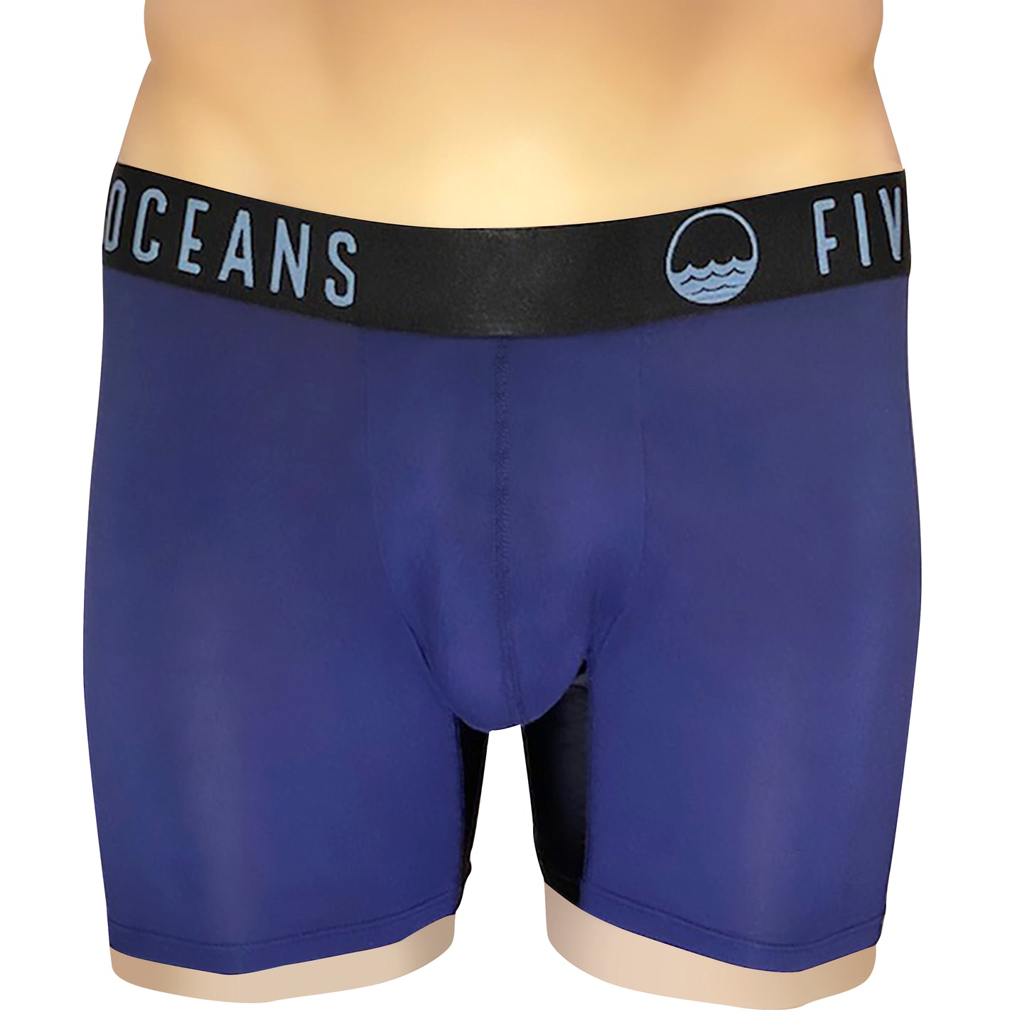 "The tackle bag" mens long navy blue underwear