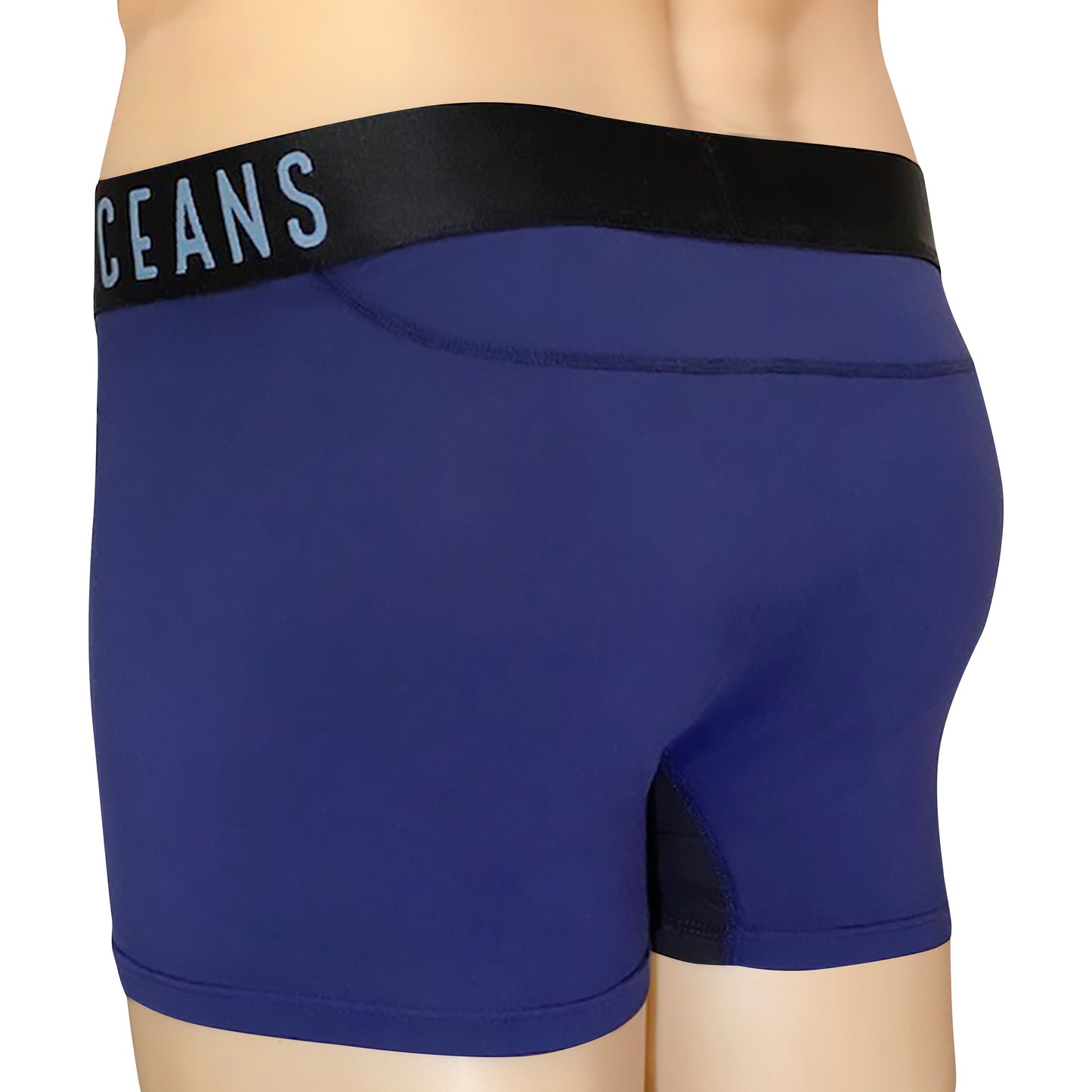 "Snag smugglers" mens short navy blue underwear